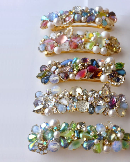 Create your own rhinestone and beaded hair clips while making new friends!