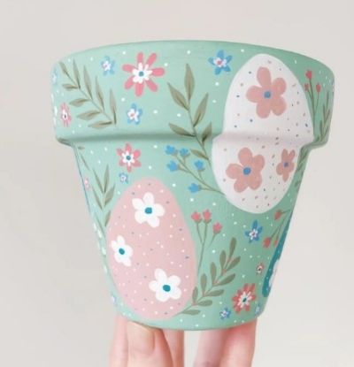 EASTER CREATE & QUIZ NIGHT: Hand painted terracotta vase, sip and chat!