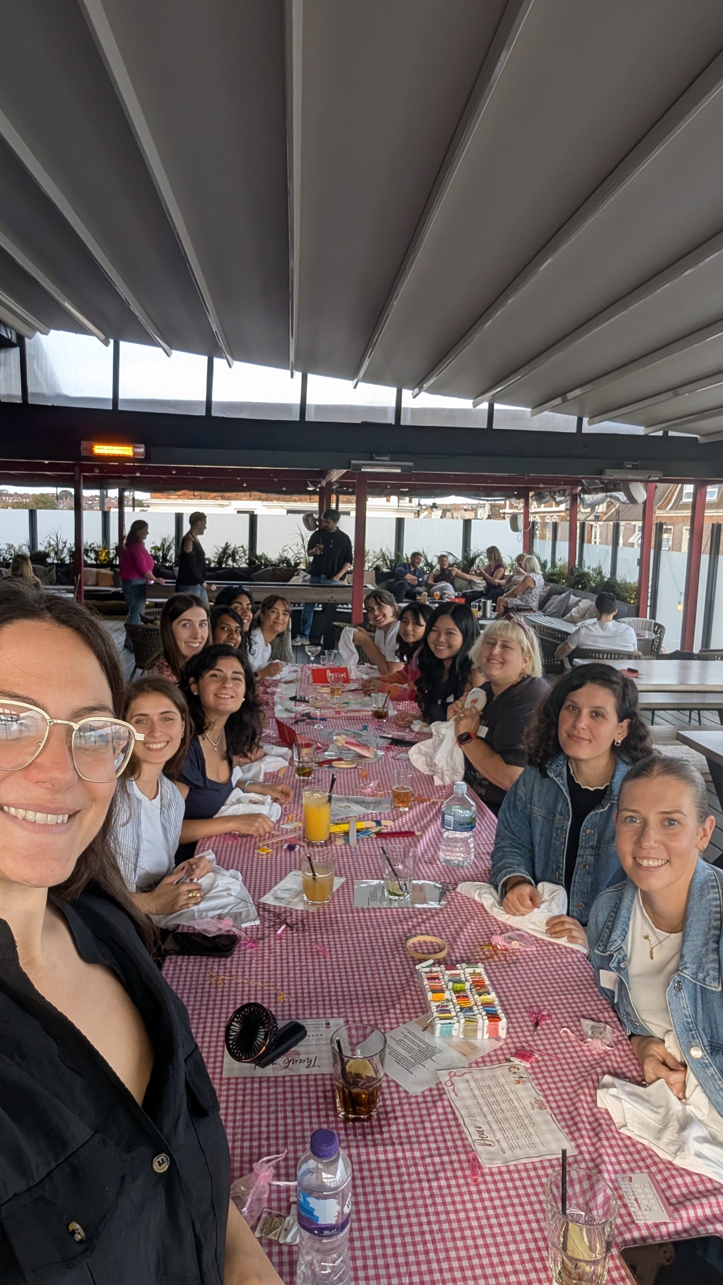 Embroider your own keychain, sip & meet new friends!