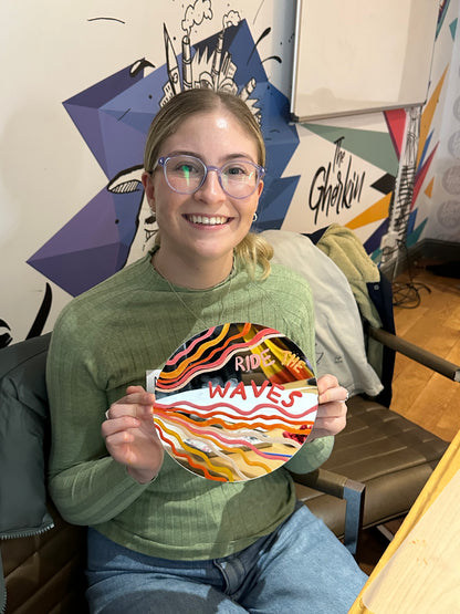 Hello New Year: hand-painted your own motivational mirror, sip & start the year with creative connections!