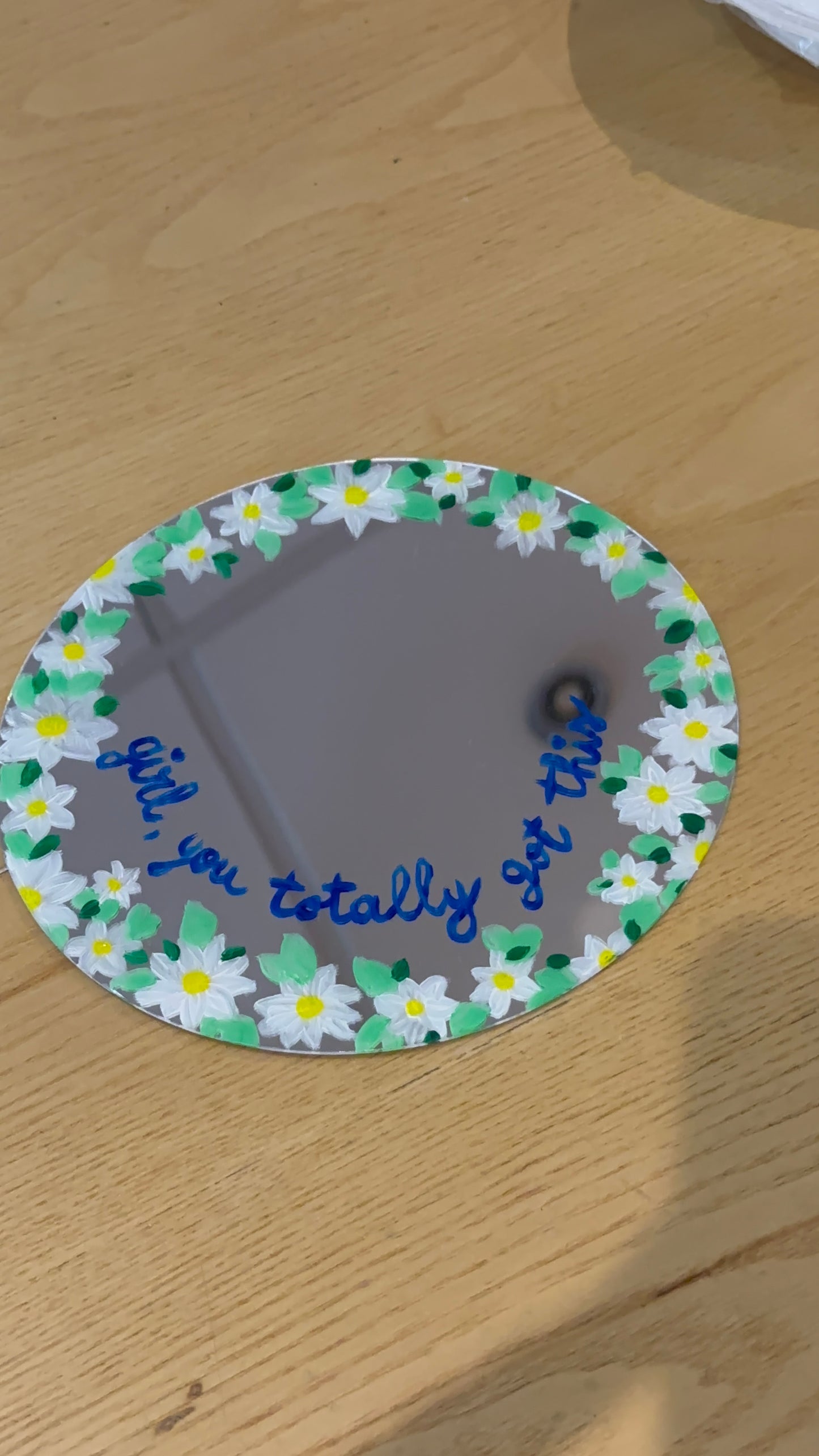 Hello New Year: hand-painted your own motivational mirror, sip & start the year with creative connections!
