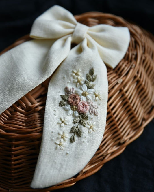 Embroider your own hair accessory, sip & meet new friends!