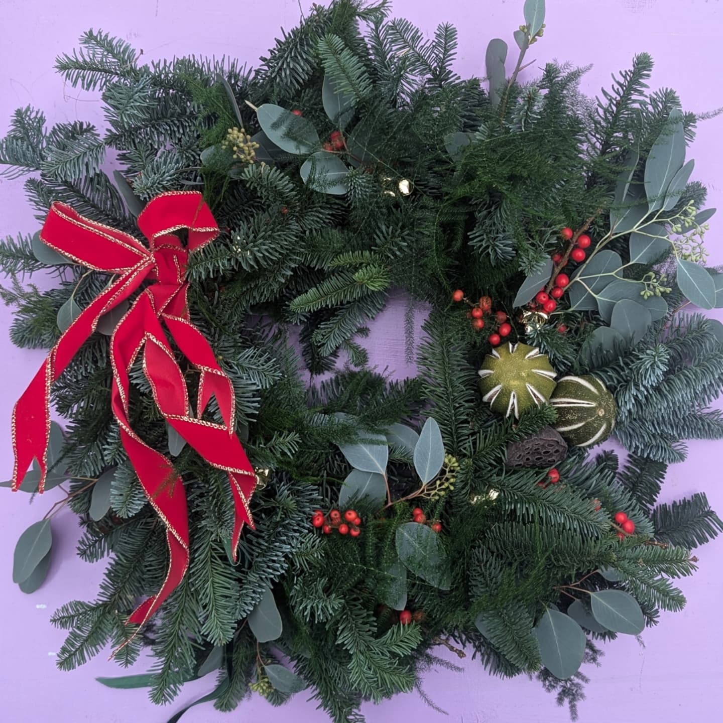 A Berry Christmas: Create Your Own Festive Wreath with Peony Belles!