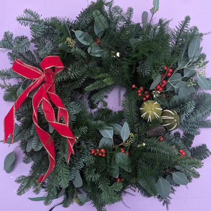 A Berry Christmas: Create Your Own Festive Wreath with Peony Belles!