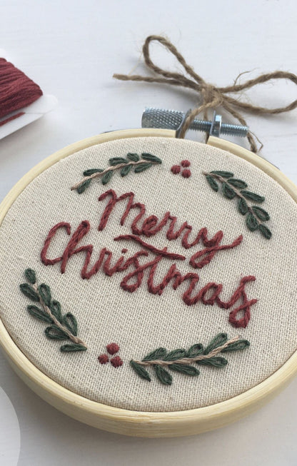 Embroider your own Xmas Decoration, sip & meet new friends!