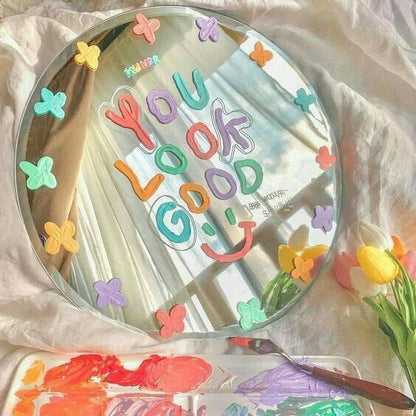 Hello New Year: hand-painted your own motivational mirror, sip & start the year with creative connections!