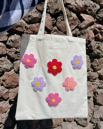 Make The Cutest Punch Needle Tote Bag & have fun with us!