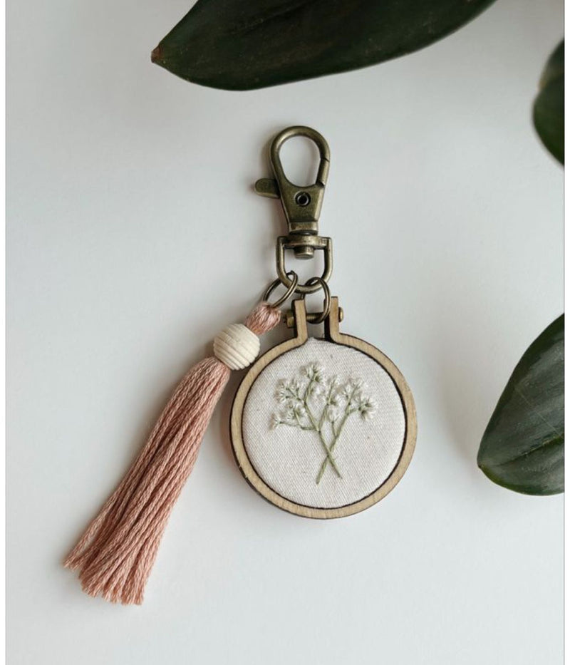 Blossom & Stitch: Embroidered Keychain Sweet Brunch