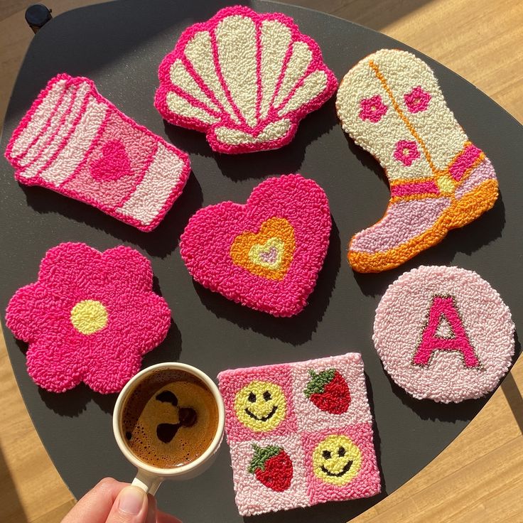 Punch Needle Initial Coaster: Make Your Own Punch Needle Coaster & have fun with us!