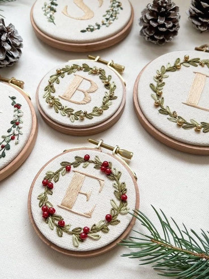 Embroider your own Xmas Decoration, sip & meet new friends!