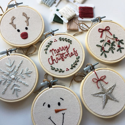 Embroider your own Xmas Decoration, sip & meet new friends!