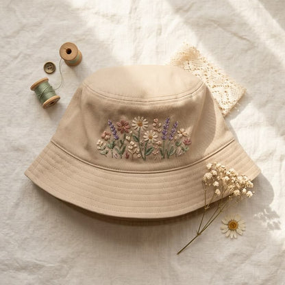 Embroider your own bucket hat, sip & meet new friends!
