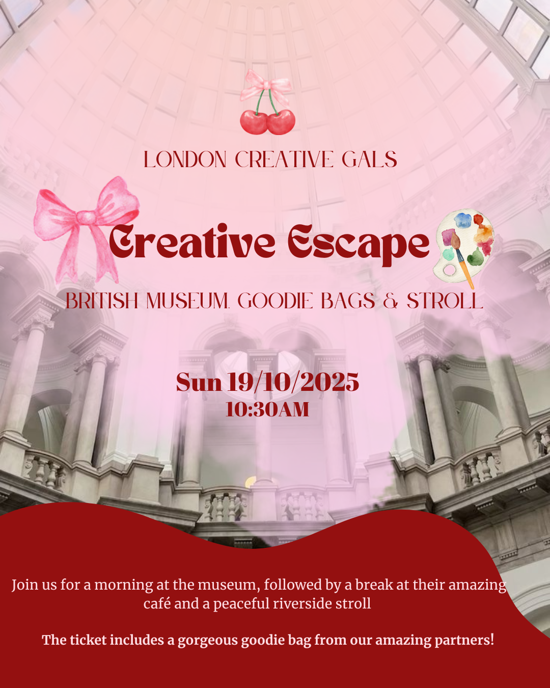 🎨 Creative Escape: British Museum, Coffee, Goodie Bags from partners & Stroll ☕🌊