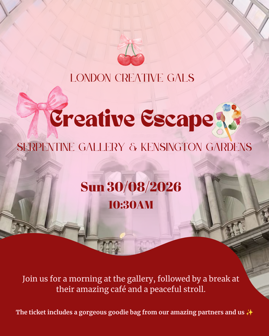 🎨 Creative Escape: Serpentine Gallery, Coffee, Goodie Bags & Stroll ☕🌊