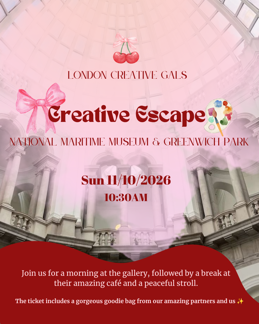 🎨 Creative Escape: National Maritime Museum, Coffee, Goodie Bags & Stroll ☕🌊