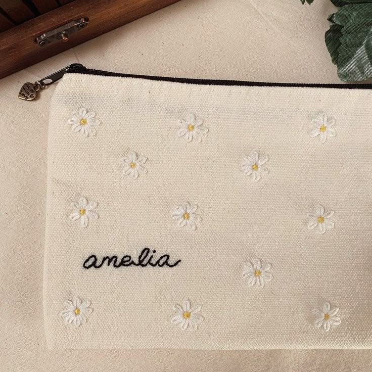 Embroider your own beauty bag, sip & meet new friends!