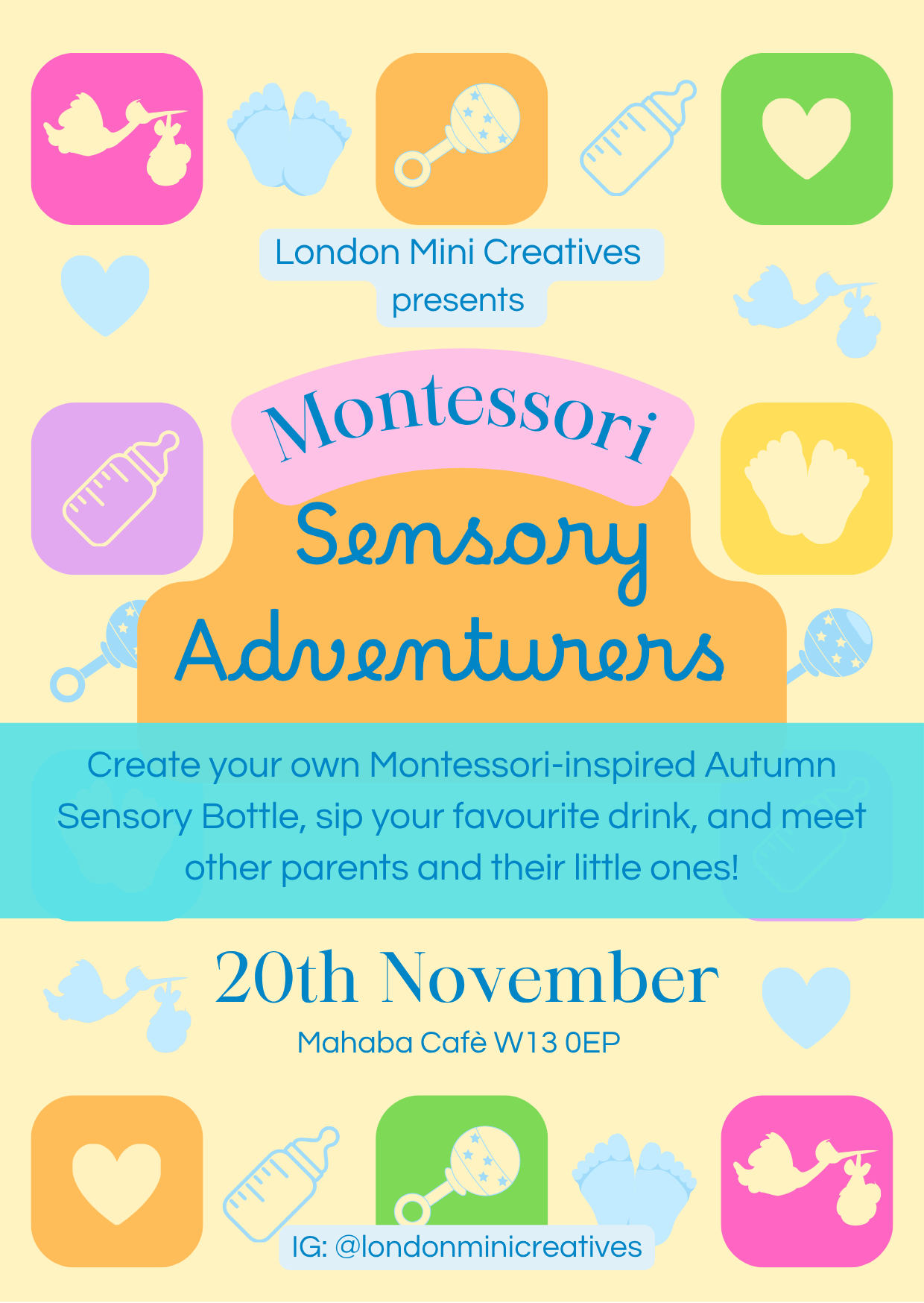 Montessori Little Adventurer - Create your own Montessori-inspired Autumn Sensory Bottle, sip your favourite drink, and meet other parents and their little ones!