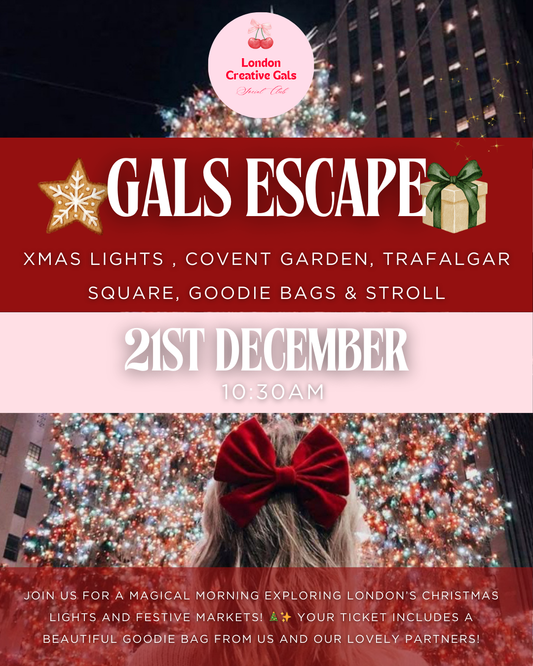 🎨 Gals Escape: Xmas lights , Covent Garden, Trafalgar Square, Goodie bags & Stroll  🎁✨