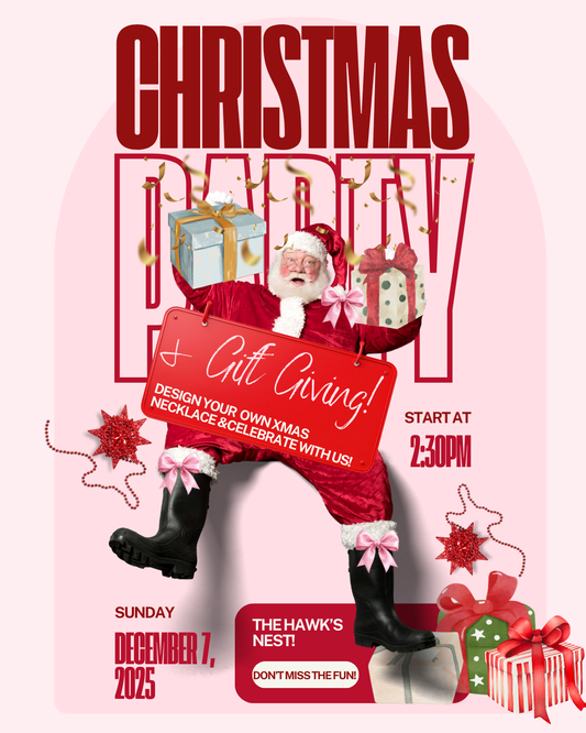 XMas Party & Gift Giving: Create Your Own Xmas Necklace and Celebrate with Us!