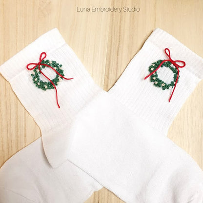 Embroider your own Xmas Socks, sip & meet new friends!