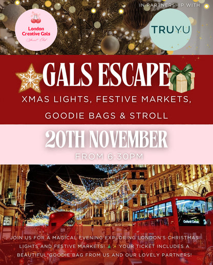 🎨 Gals Escape: Xmas lights , Xmas markets, Goodie bags & Stroll  🎁✨