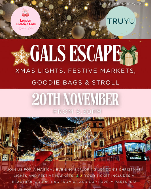 🎨 Gals Escape: Xmas lights , Xmas markets, Goodie bags & Stroll  🎁✨