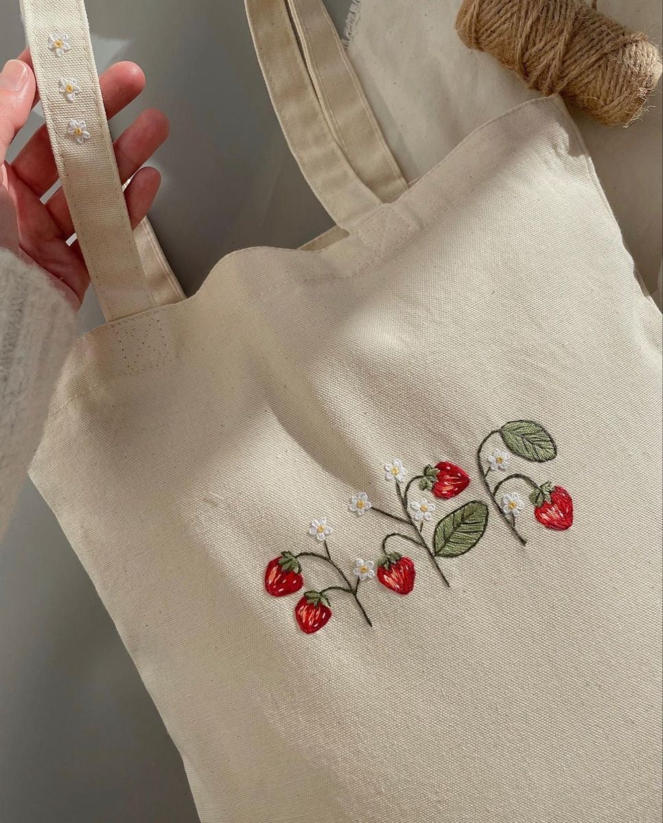 Embroider your own tote bag, sip & meet new friends!