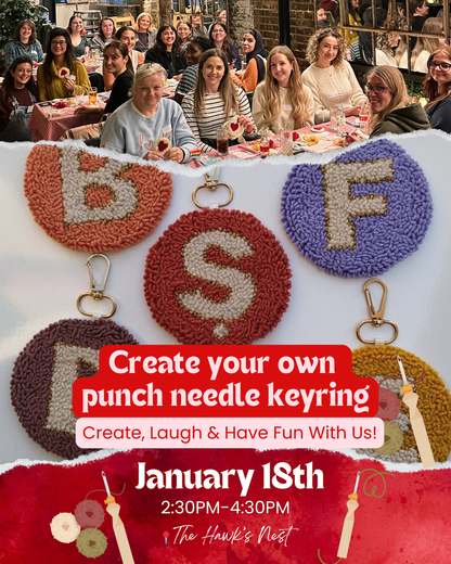 Punch Needle Keyring: Create, Laugh & Have fun!