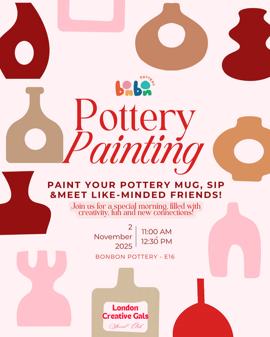 Paint Your Pottery Mug, sip and meet like-minded gals!