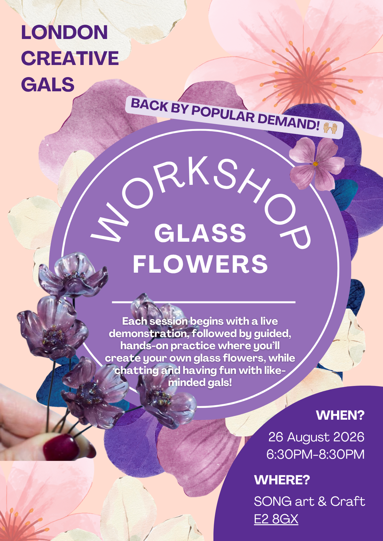 Glass Flower Lampworking Workshop