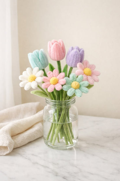 Create & Quiz night: Make your own Pipe Cleaner Flowers, Sip & Make New Connections!