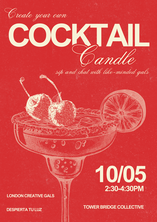 Make your own fabolous cocktail candle, sip and meet new friends!