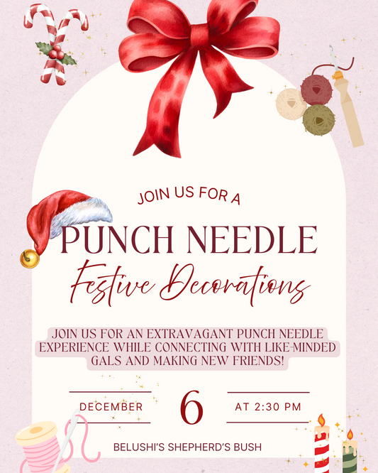 Punch Needle Festive Decoration: Create, Laugh & Decorate in Perfect Christmas Style!