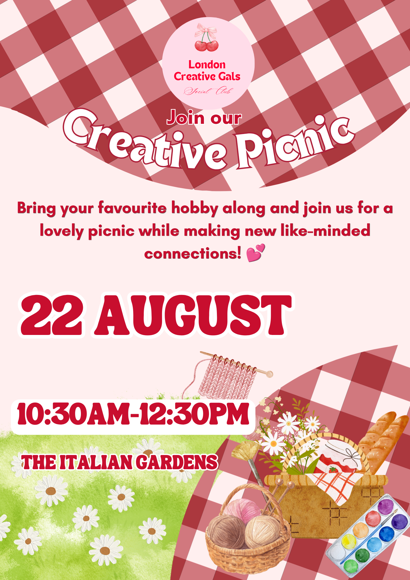 Creative Picnic: bring your own hobby, & have fun with us!