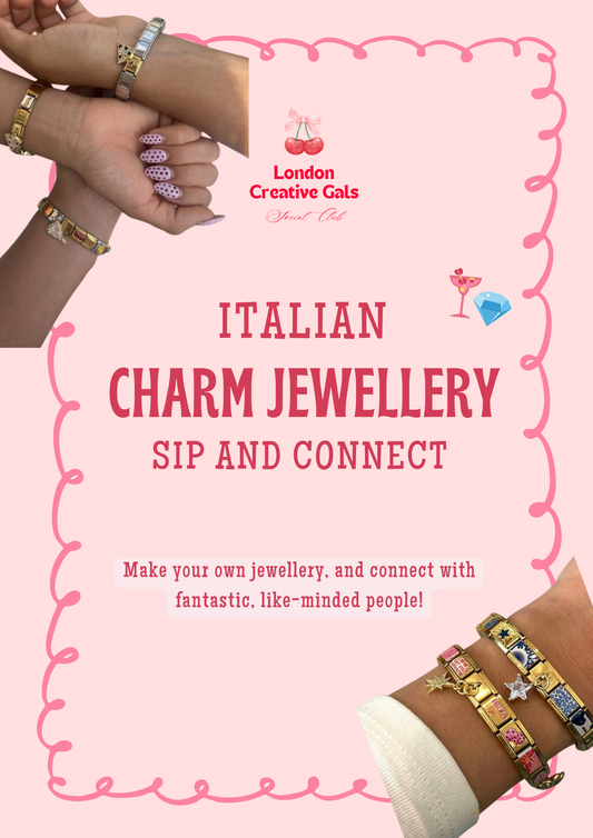 🎀 ITALIAN CHARMS JEWELLERY, SIP AND CONNECT 🎀