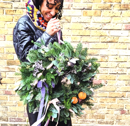 A Berry Christmas: Create Your Own Festive Wreath with Peony Belles!