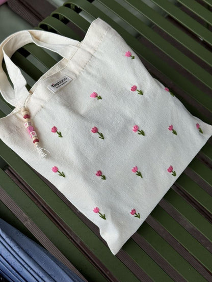 Embroider your own tote bag, sip & meet new friends!