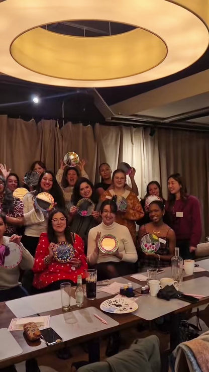 Believe in yourself: hand-paint your own motivational mirror, sip & make new creative connections!