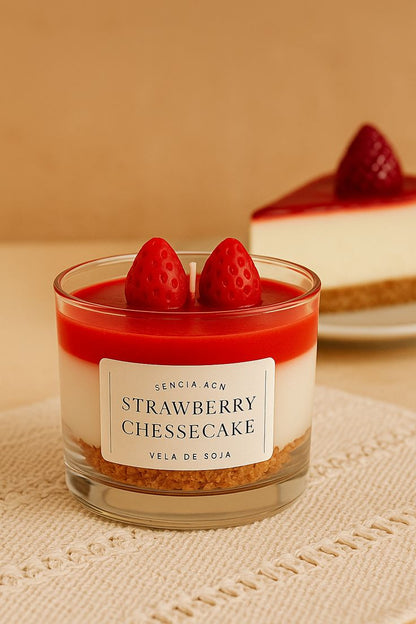 Make your own cheesecake candle, sip and meet new friends!